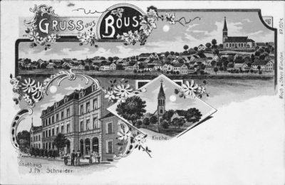 zu sehen ist eine alte Postkarte aus Bous